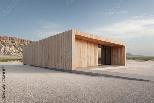 Fototapeta ai application generates creative post idea captured through minimalist architectural composition