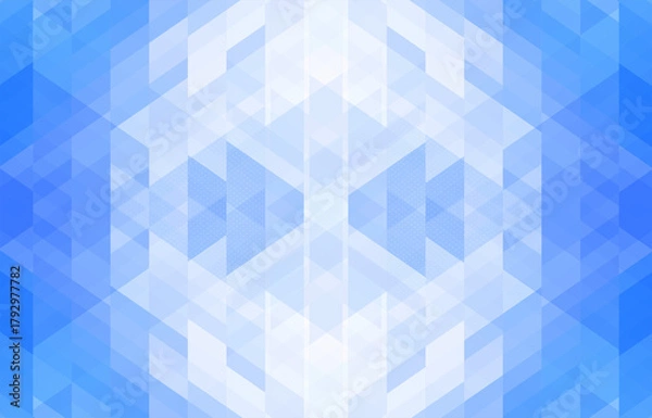 Obraz Abstract futuristic blue geometric shapes background