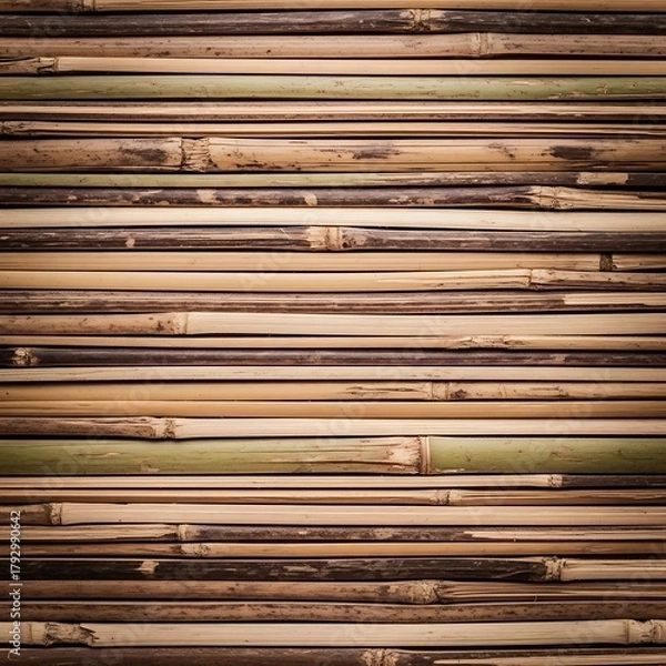 Obraz Bamboo Wall - A Natural and Textured Background.