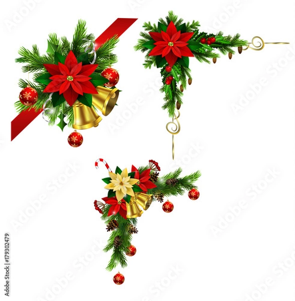 Fototapeta Christmas elements for your designs