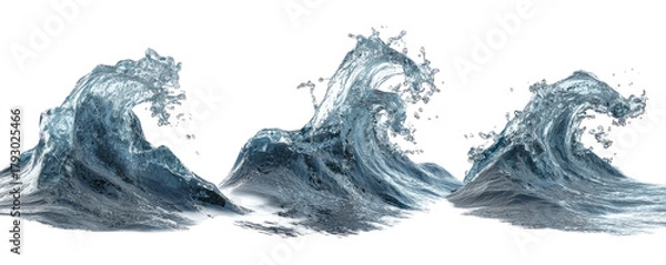 Fototapeta Powerful ocean waves crashing (7)