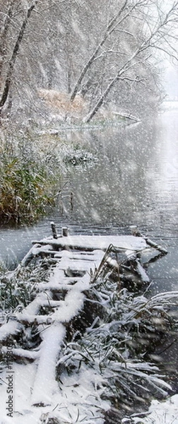 Fototapeta snowfall 1