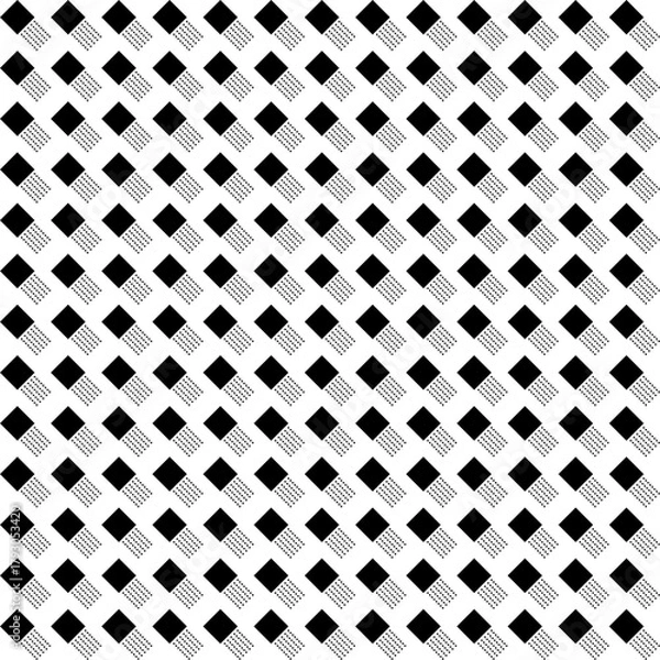 Fototapeta black and white geometric pattern triangles decoration element set fabric vector illustration 