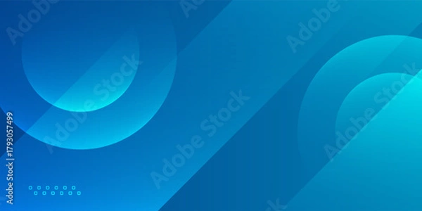 Obraz Modern Abstract Blue Geometric Background