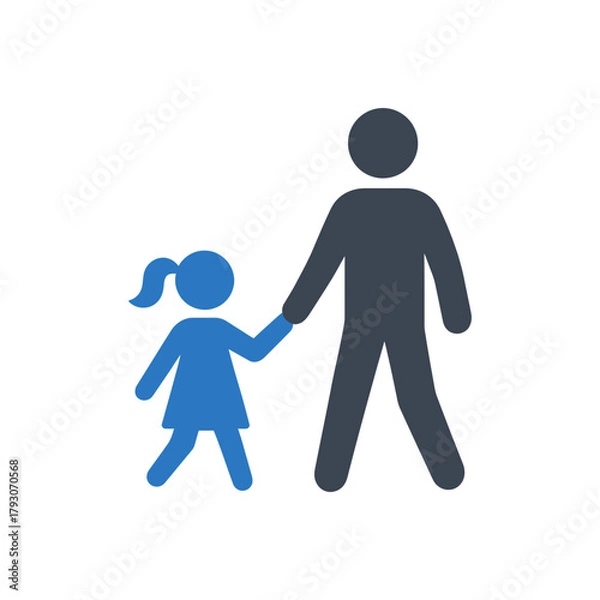 Obraz Parent Child Walk Icon