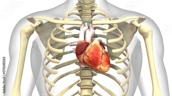 Obraz Human Circulatory System Heart Anatomy