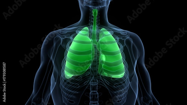 Obraz Human Respiratory System Lungs Anatomy