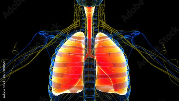 Obraz Human Respiratory System Lungs Anatomy