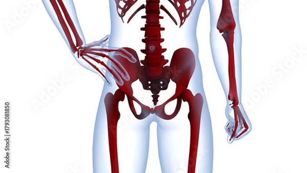 Obraz Human Skeleton System Bone Joints Anatomy