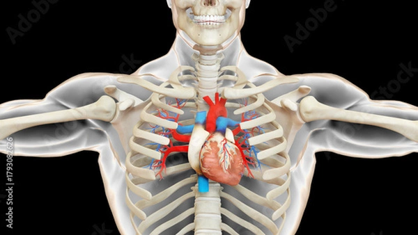 Obraz Human Circulatory System Heart Anatomy