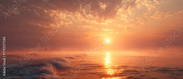 Obraz sunset over the sea