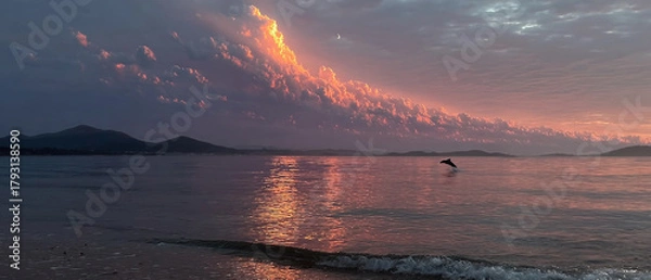 Obraz sunset over the sea