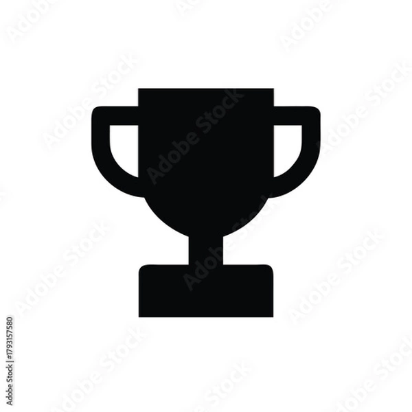 Fototapeta trophy icon for achievement and recognition award