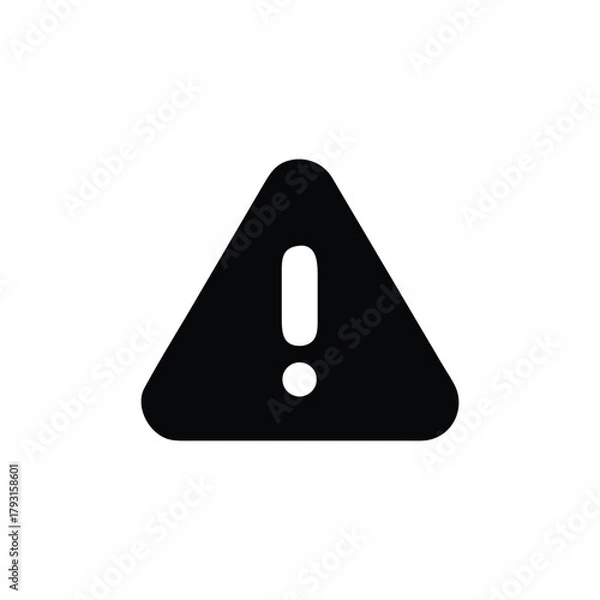 Fototapeta alert notification icon for threat detection and warning