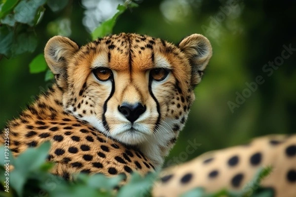 Fototapeta Cheetah looking over its shoulder in the wild