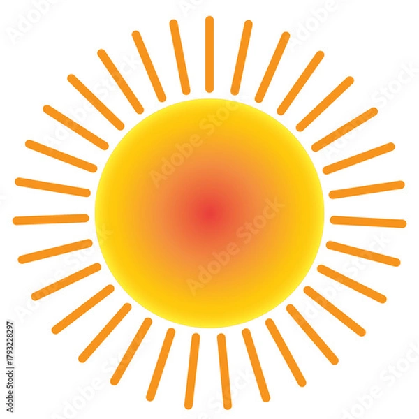 Obraz abstract sun vector illustration