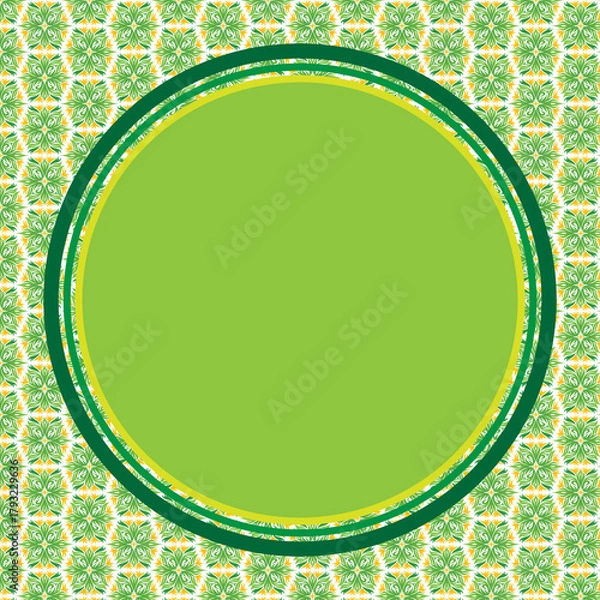 Obraz green colored abstract background green circle