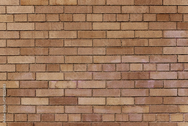 Obraz Old brown brick wall background texture