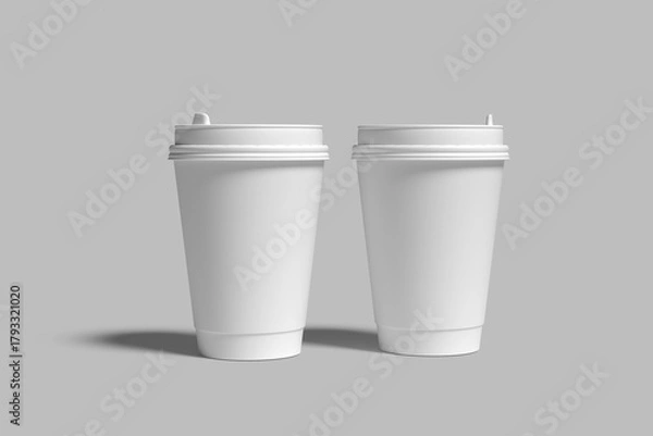 Obraz Coffee Cup Blank Mockup realistic and shadow