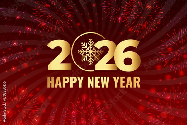 Fototapeta Marry christmas background tree with lights up. light up fir or pine, Happy New Year and Merry Christmas banner, vector design illustration, happy new year 2026