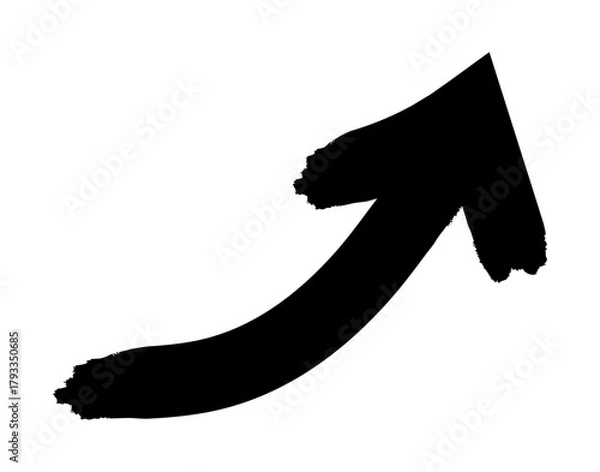 Obraz Arrow up hand drawn 