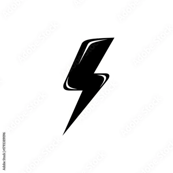 Obraz Lightning Bolt Logo for Energy, Power, and Fast Performance