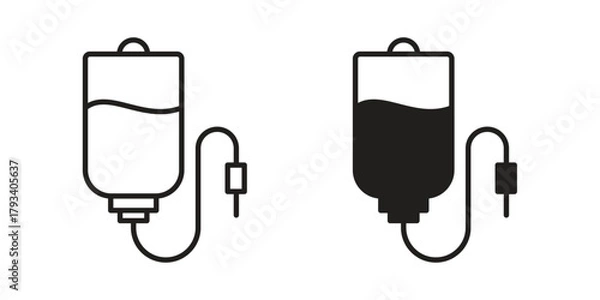 Obraz IV bag icon in trendy flat style design. Vector graphic illustration.