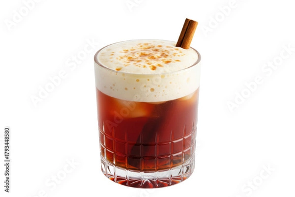 Obraz iced hot buttered rum cocktail