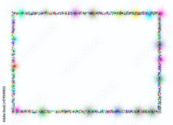 Obraz Stars frame white background