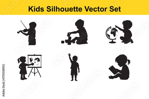 Fototapeta Versatile graphic elements with primary and secondary colors