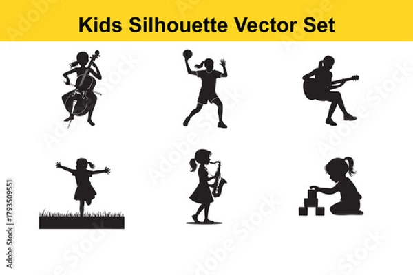 Fototapeta Abstract geometric shapes with vibrant color palette