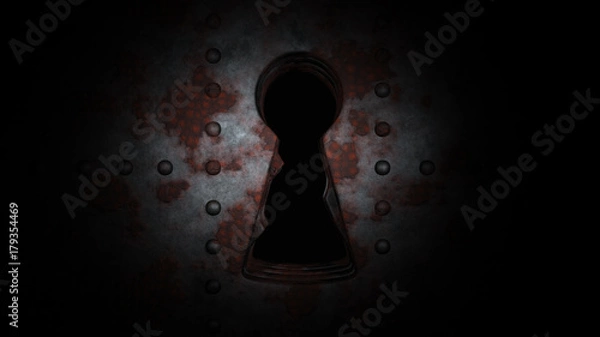 Obraz keyhole 3d rendering