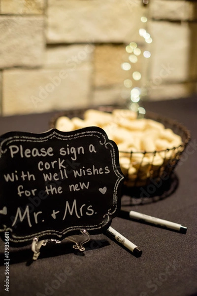 Obraz mr and mrs sign