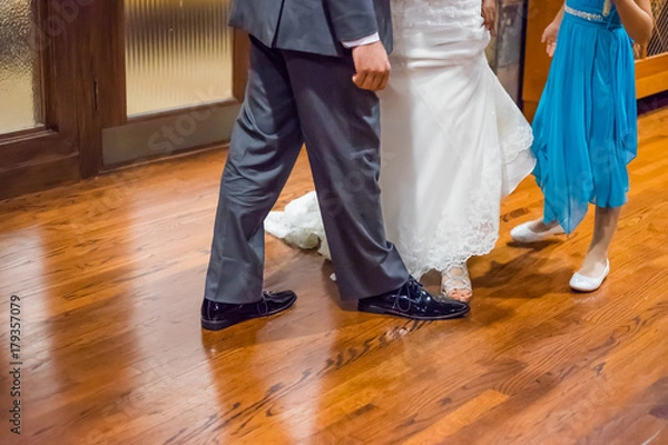 Obraz wedding feet together