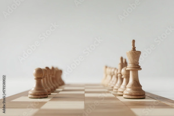 Fototapeta ai teaches counting through game of chess captivating young minds and sparking curiosity