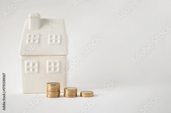 Obraz House model showing increasing money saving for home ownership