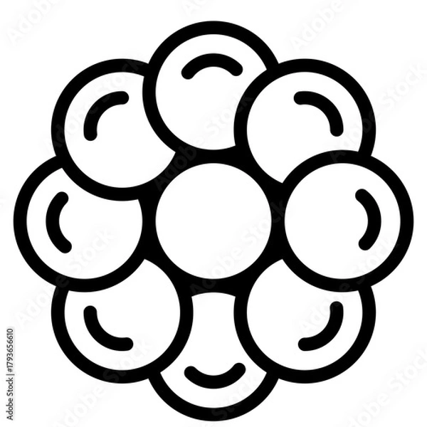 Obraz vector illustration of an abstract background with fruits