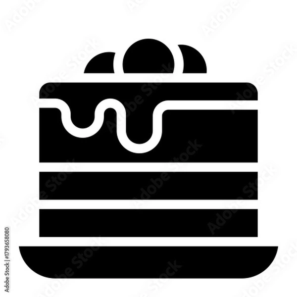 Fototapeta pancake icon