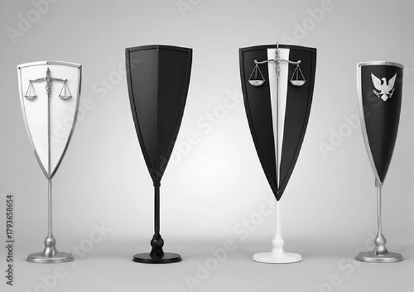 Fototapeta shield protection concept