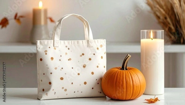 Obraz Minimal Thanksgiving Objects & Cozy Autumn Product Shots