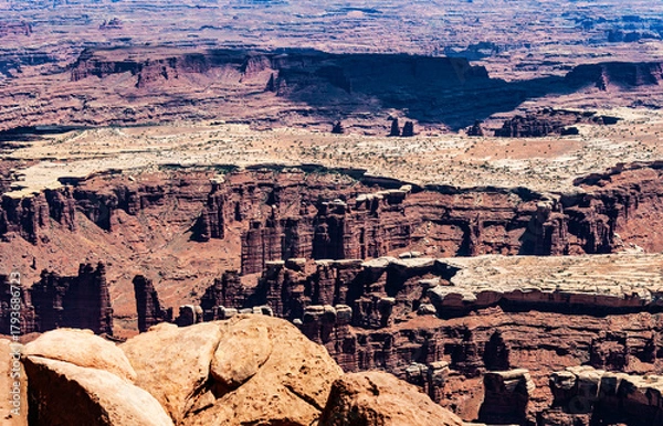 Obraz Canyonlands National Park, USA is famous for wilderness of canyons and fantastically formed buttes carved by the Colorado River