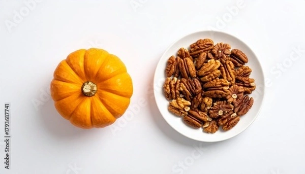 Fototapeta Minimal Thanksgiving Objects & Cozy Autumn Product Shots