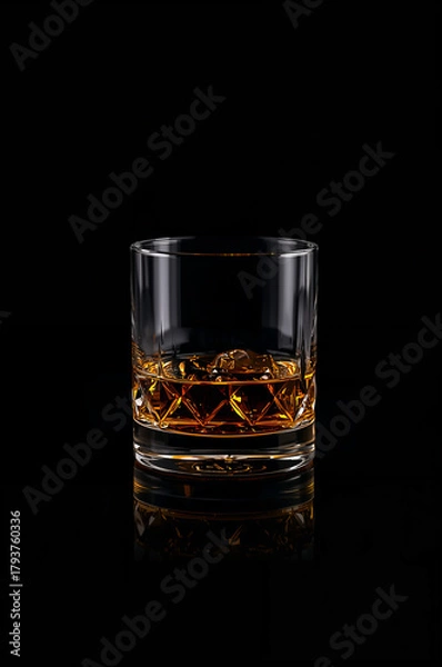 Fototapeta 黒と琥珀の二色構成がブランドカラーを選ばず幅広いテンプレートに親和的. 生成AI