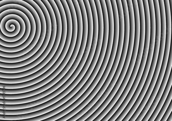 Obraz black & white spiral background