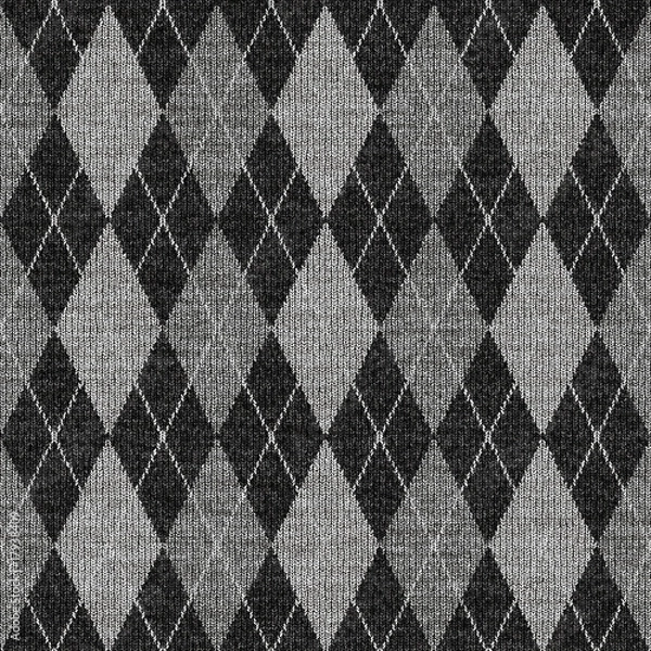 Fototapeta grey tartan knitwork pattern