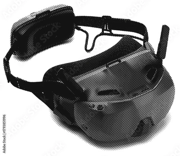 Obraz Goggles FPV Halftone RAW - Goggles antenna remote controller - R101