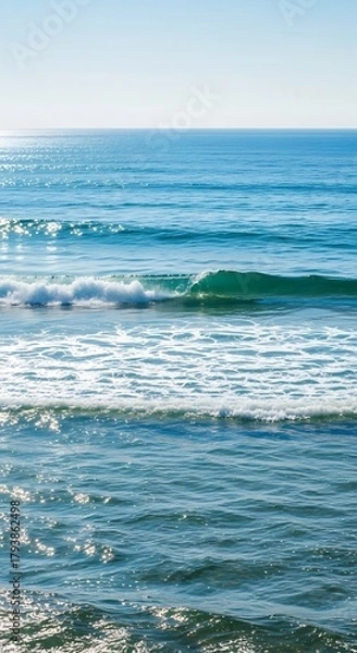 Fototapeta Ocean Waves - A Serene View of the Sea.