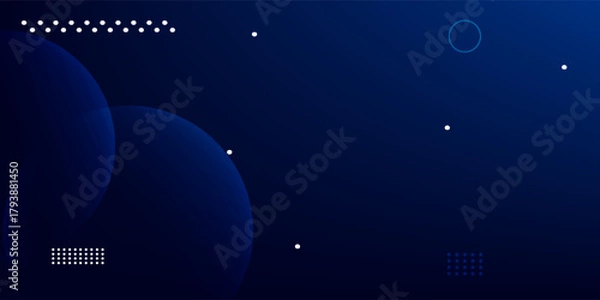 Fototapeta minimal geometric background. blue elements with fluid gradient. modern trendy design in vector illustration.eps.10.