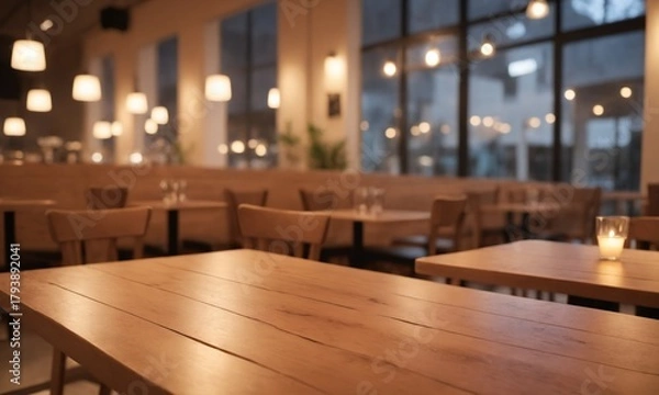 Obraz Experience the warmth of this restaurant's inviting ambiance, perfect for cozy dinners, romantic dates, and delightful culinary experiences with friends