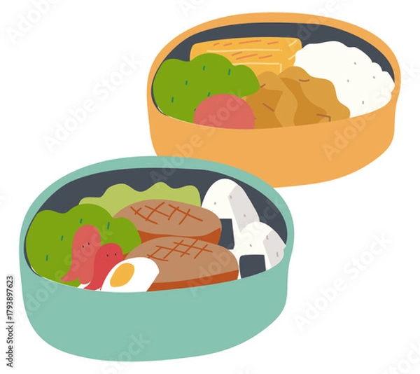 Obraz お弁当のイラストカット